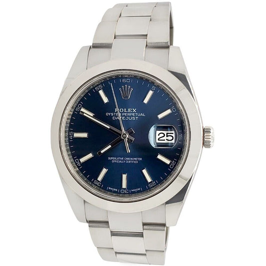 title:Rolex Datejust 41 Blue Dial Oyster Steel Watch  TFJ-142508272;color:not applicable