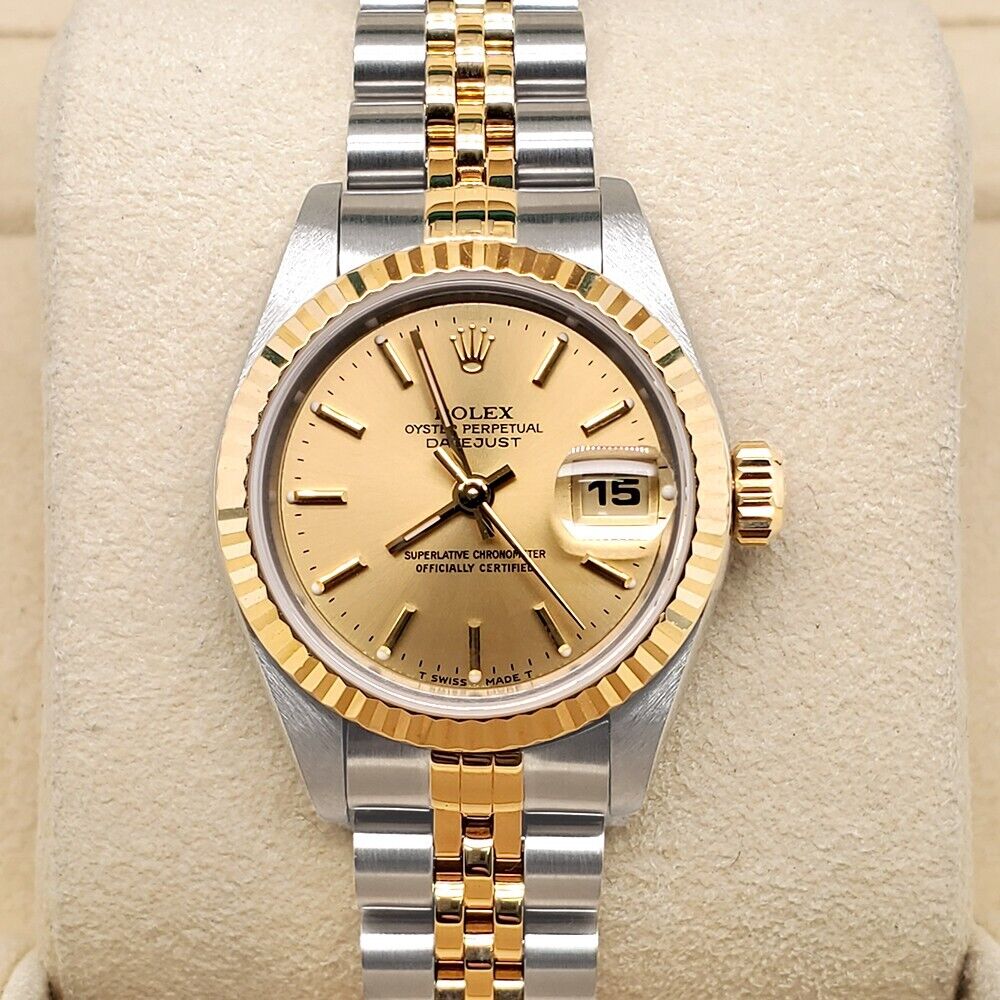 title:Rolex Datejust   Factory Champagne Dial/Fluted Bezel Watch   TFJ-142508249;color:not applicable