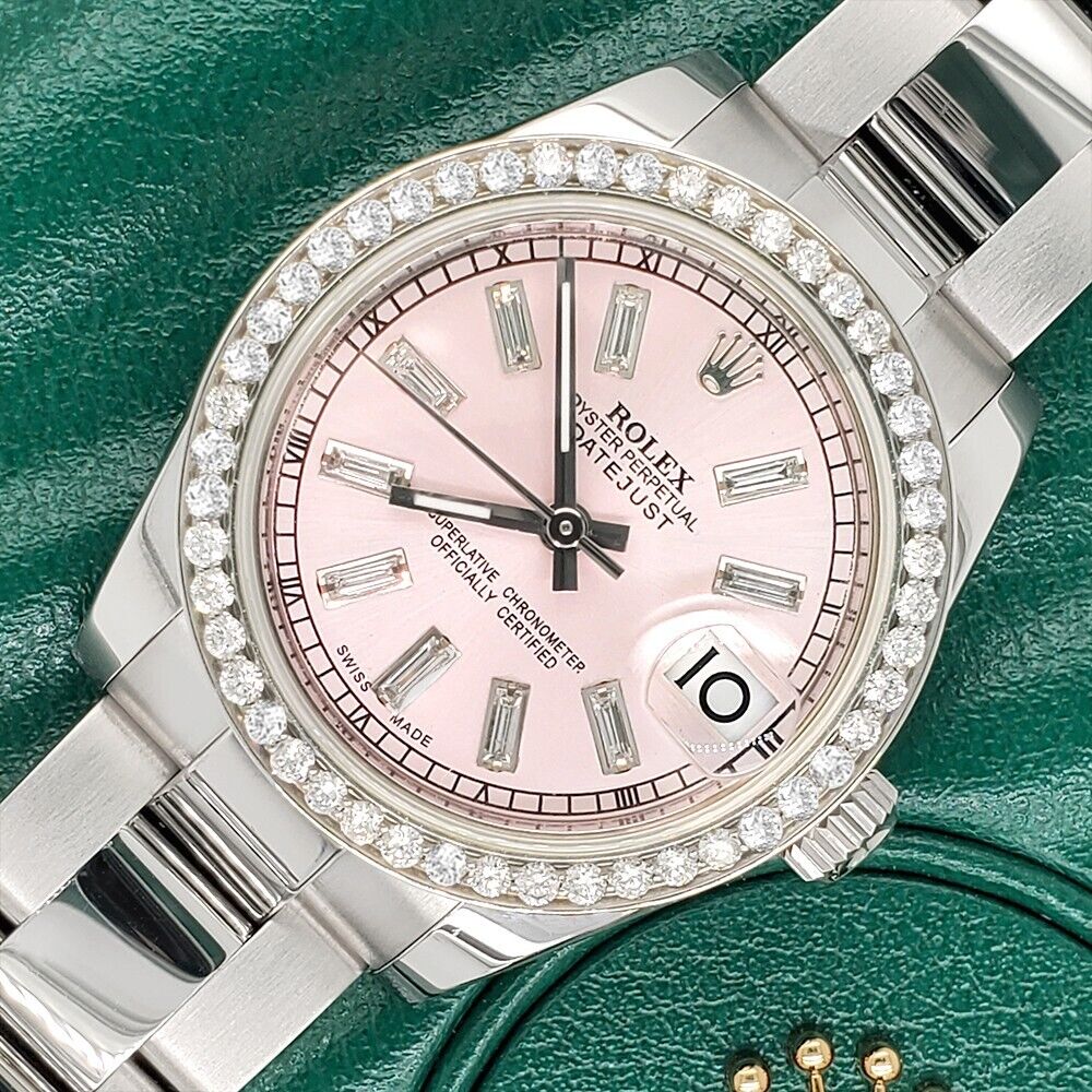 title:Rolex Datejust  Diamond Bezel/Ice Pink Baguette Dial   Watch TFJ-142507935;color:not applicable