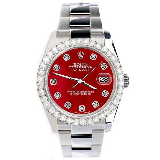 title:Rolex Datejust 36mm  Dial with Custom Diamond Bezel   TFJ-142507897;color:not applicable