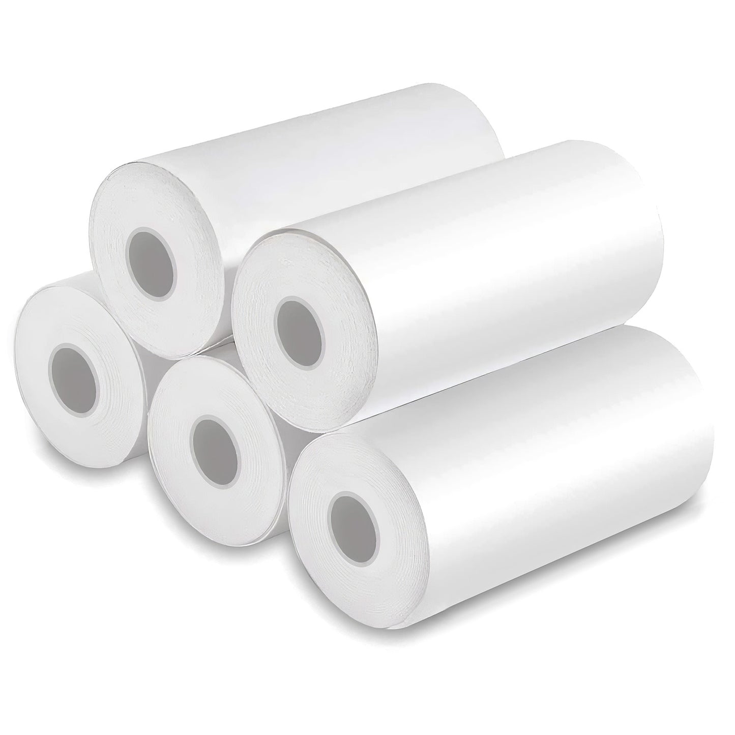 title:Fresh Fab Finds 5 Rolls Regular Printer Paper Plate Mini Thermal Printing Paper White Mini Printer Photo Paper Fit for Wireless Thermal Mini Printer 57x25mm;color:White