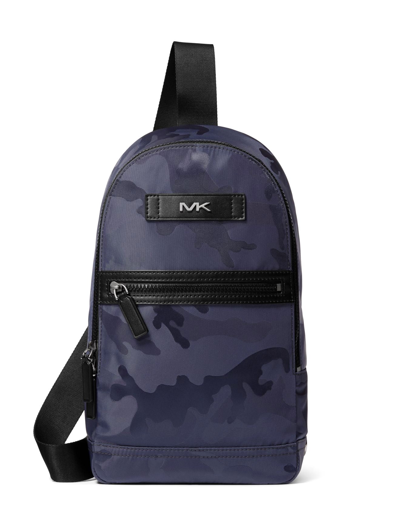 title:Michael Kors Women's Indigo Kent Camo Nylon Sling Pack;color:Indigo