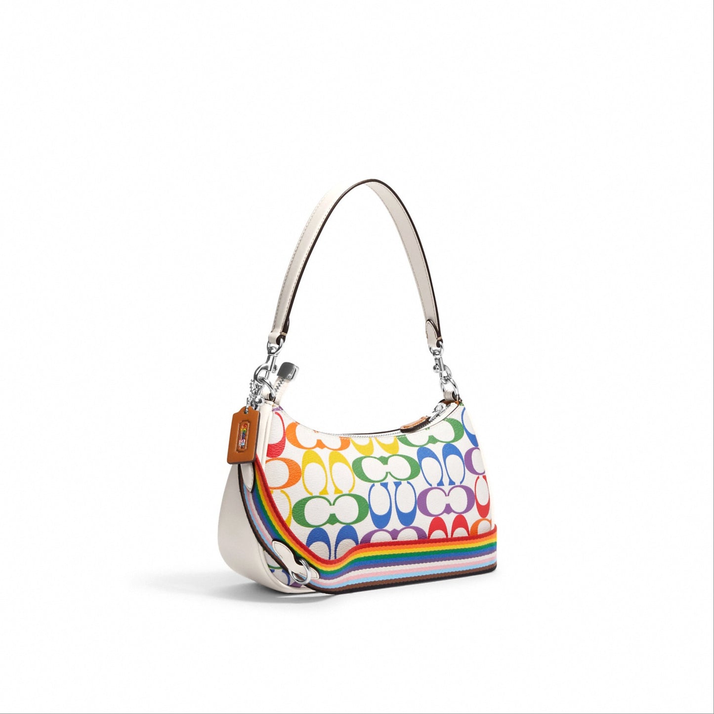 Coach Teri Shoulder Bag In Rainbow Signature Canvas