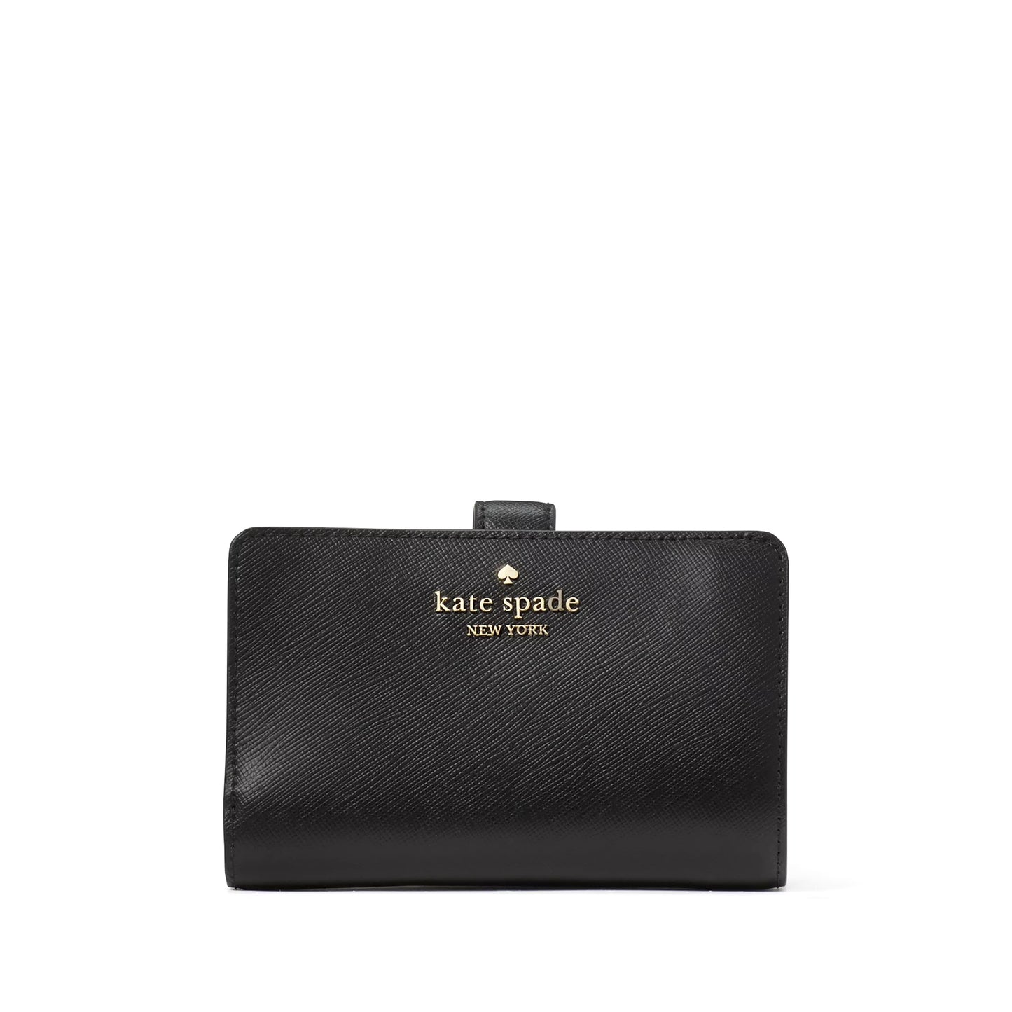 title:Kate Spade Women's Madison Medium Compact Bifold Wallet;color:Black