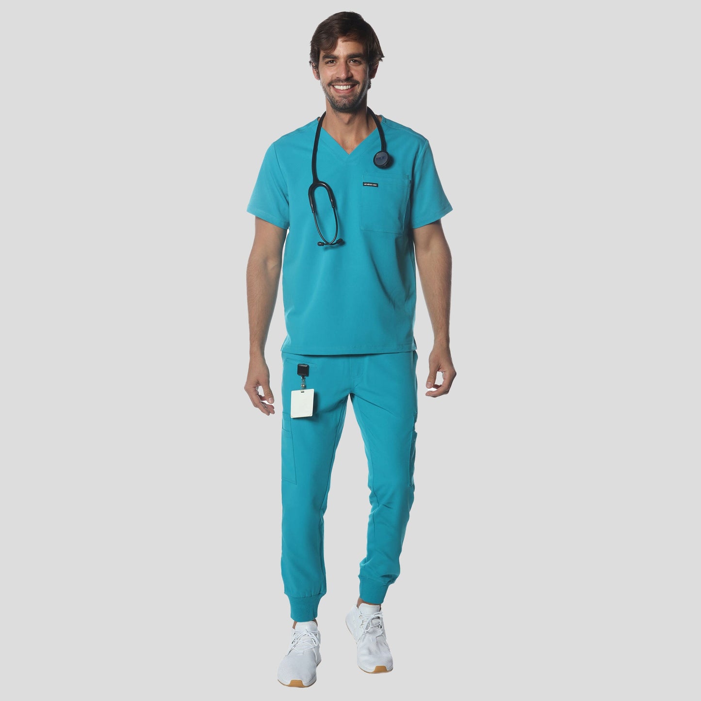 Brighton 3-Pocket Scrub Top Mens Scrub Top Members Only 