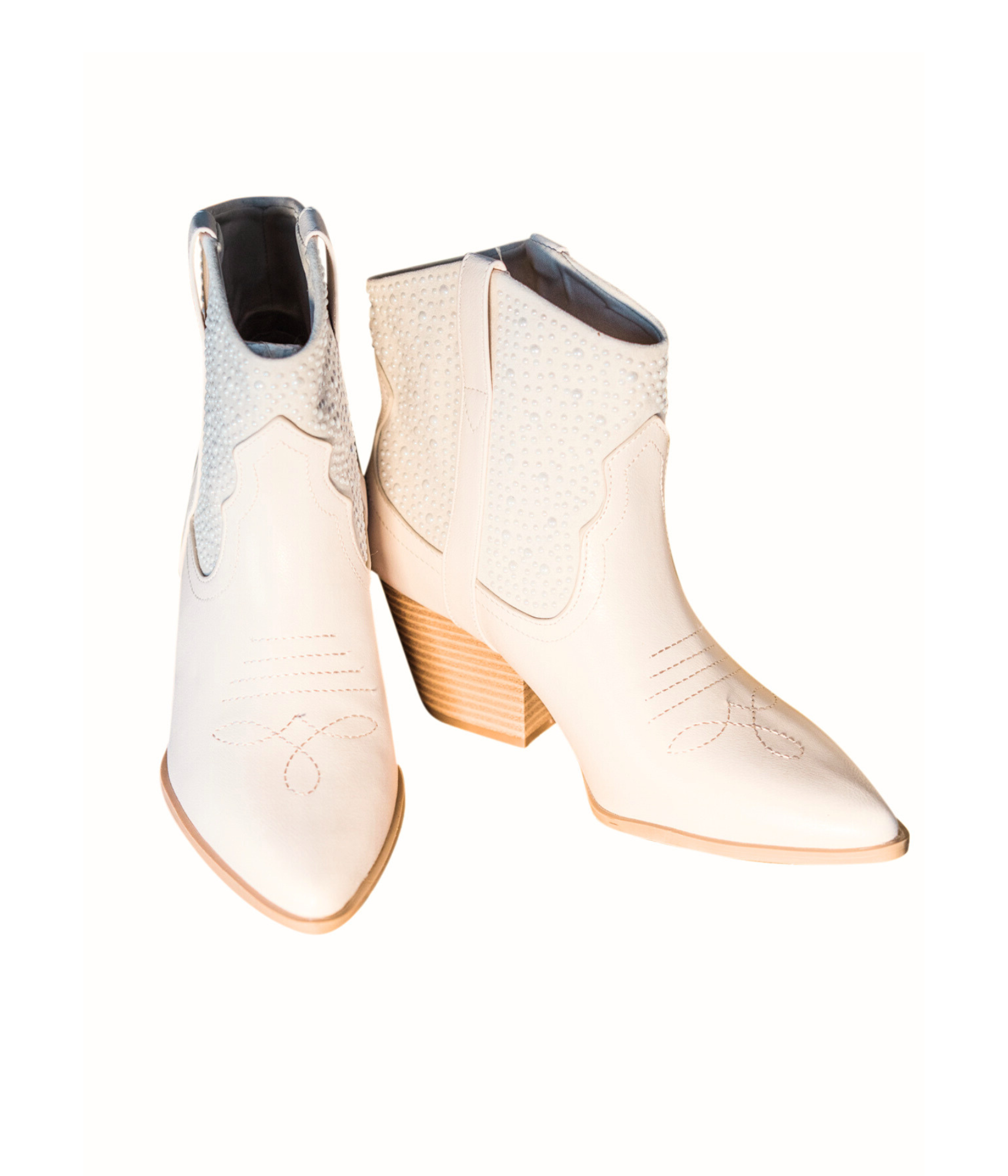 Vaca Pearl Bootie in Cream - Rural Haze