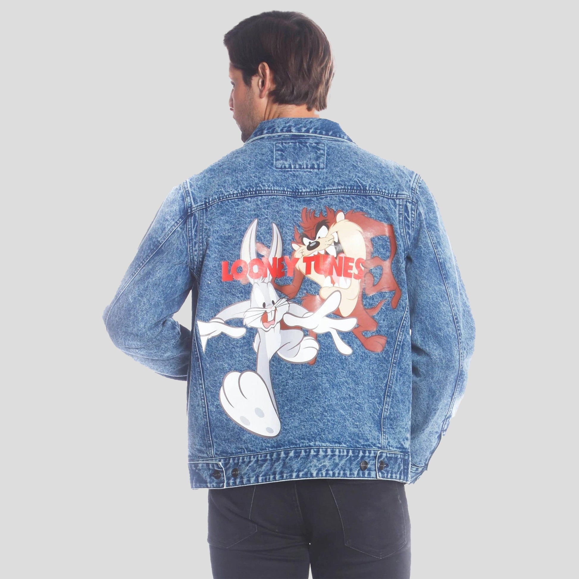 Men's Denim Looney Tunes Bugs Placement Jacket - FINAL SALE Men's Jacket Members Only 