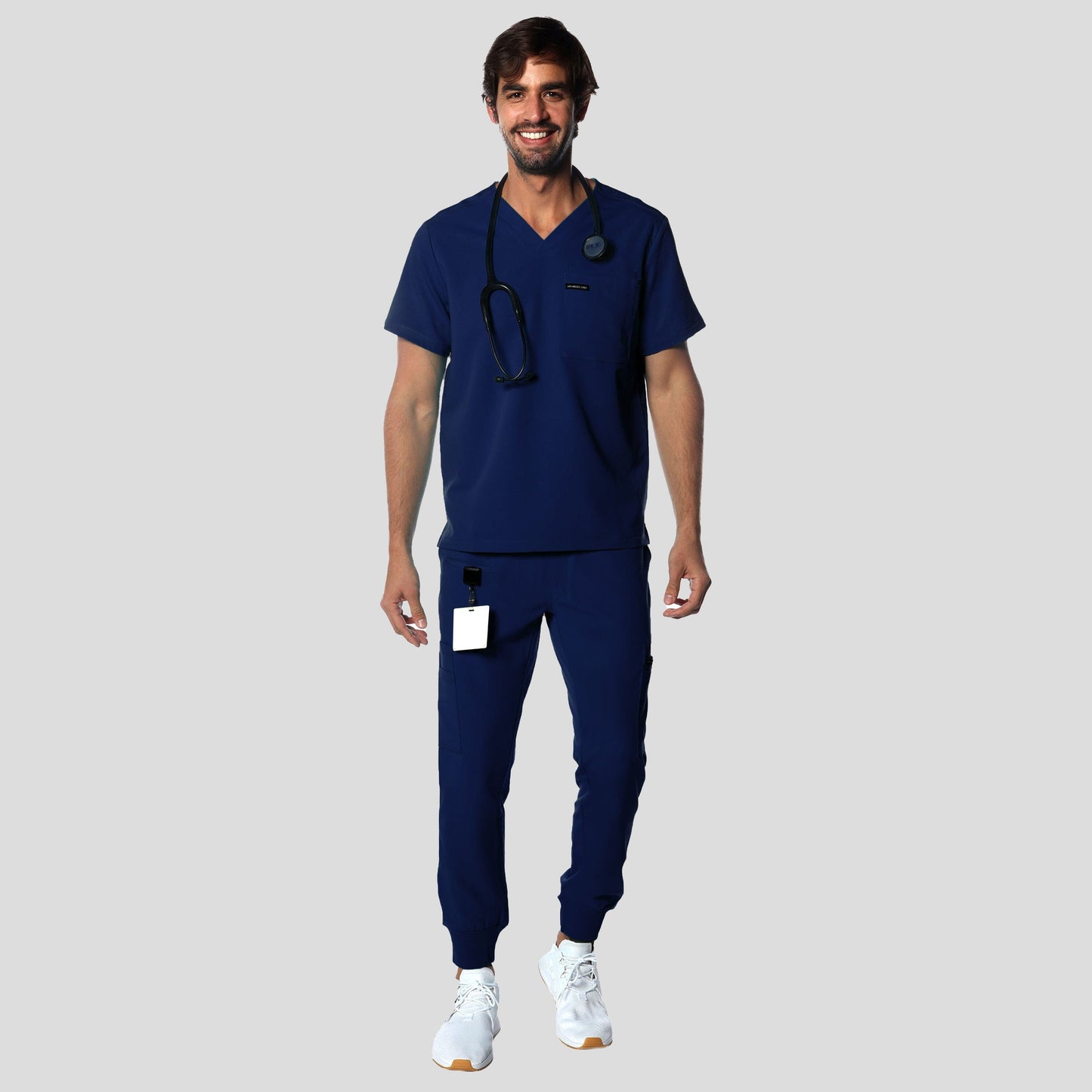 Brighton 3-Pocket Scrub Top Mens Scrub Top Members Only 