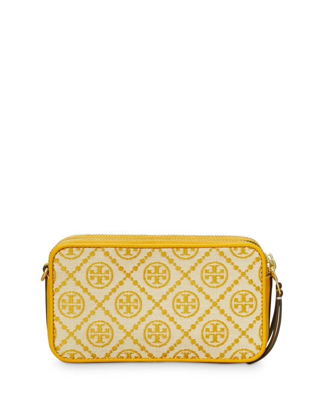 Tory Burch Goldfinch T Monogram Jacquard Double-Zip Mini Bag