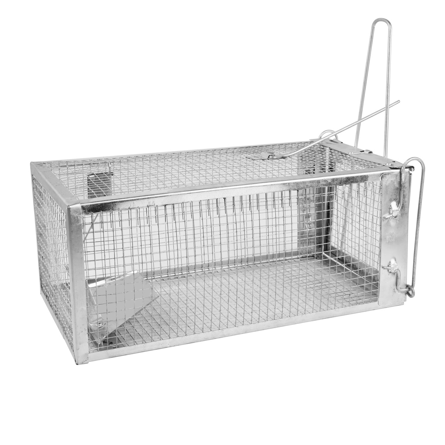 title:Rat Trap Cage Humane Live Rodent Trap Cage Galvanized Iron Mice Mouse Control Bait Catch with Detachable U Shaped Rod;color:not applicable