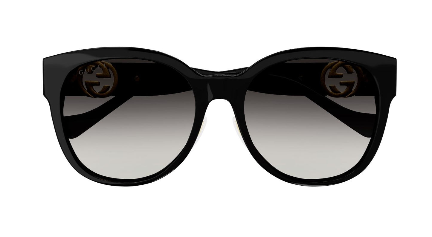 Gucci Round Sunglasses for women  Black/Grey Gradient 56mm