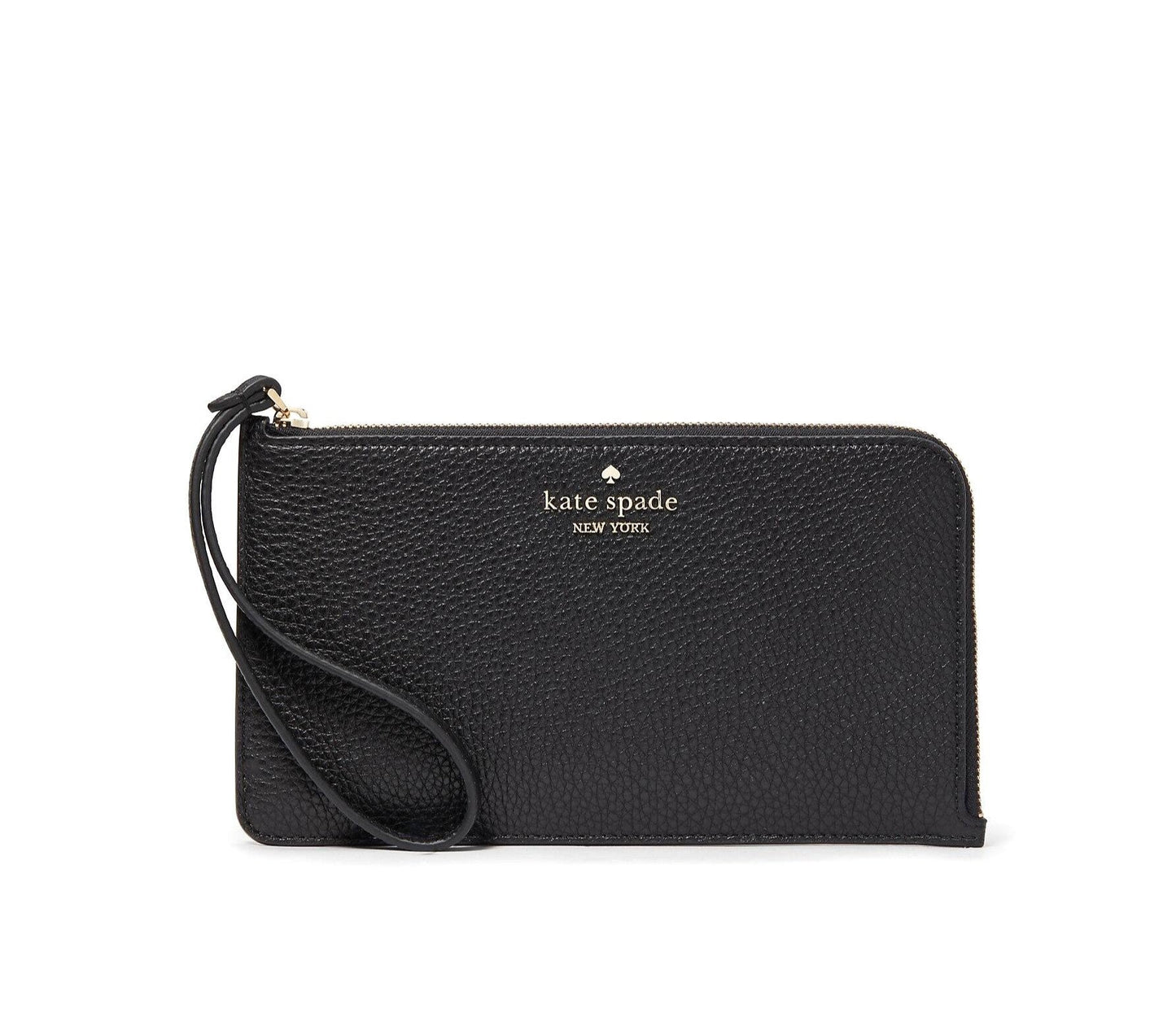 Kate Spade Lucy Pebbled Leather Medium L-Zip Wristlet