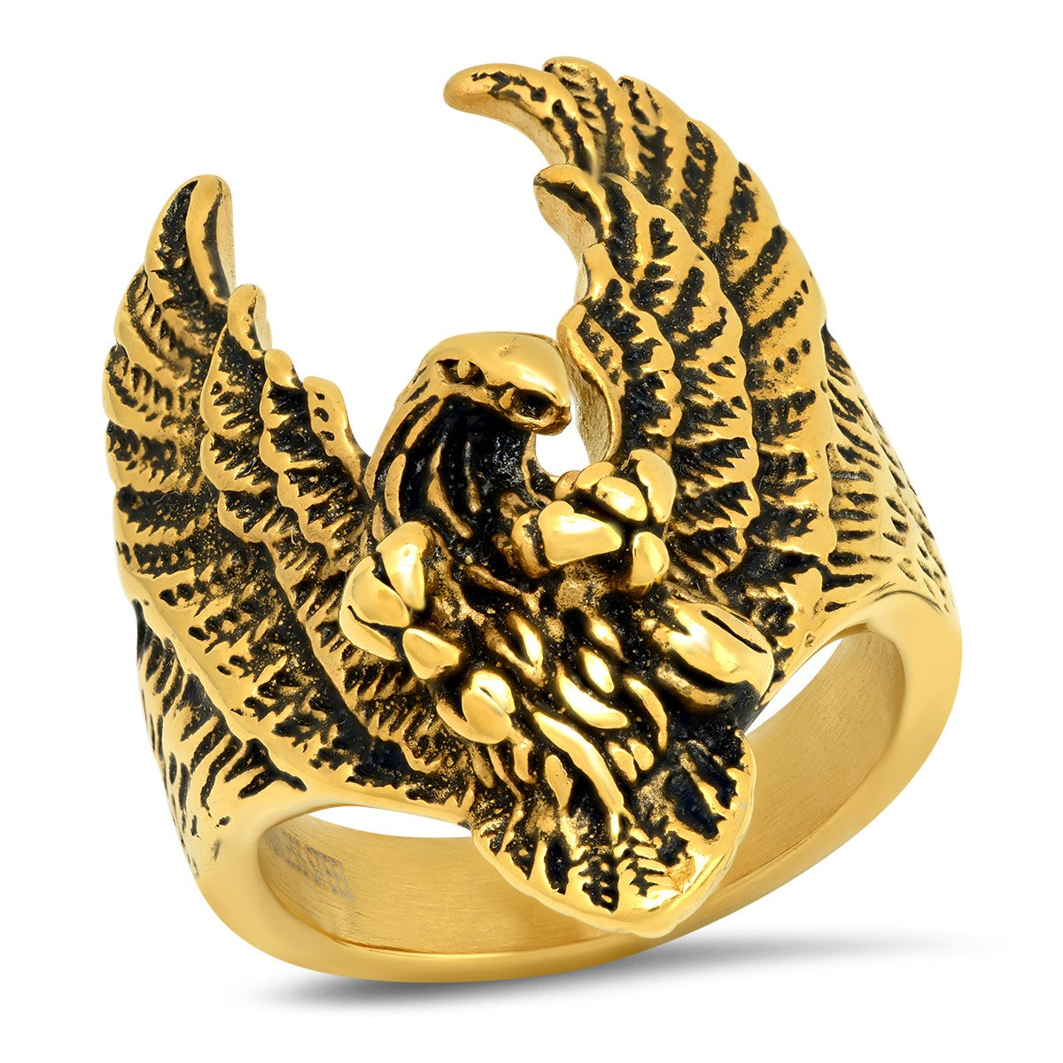 SteelTime Eagle Ring