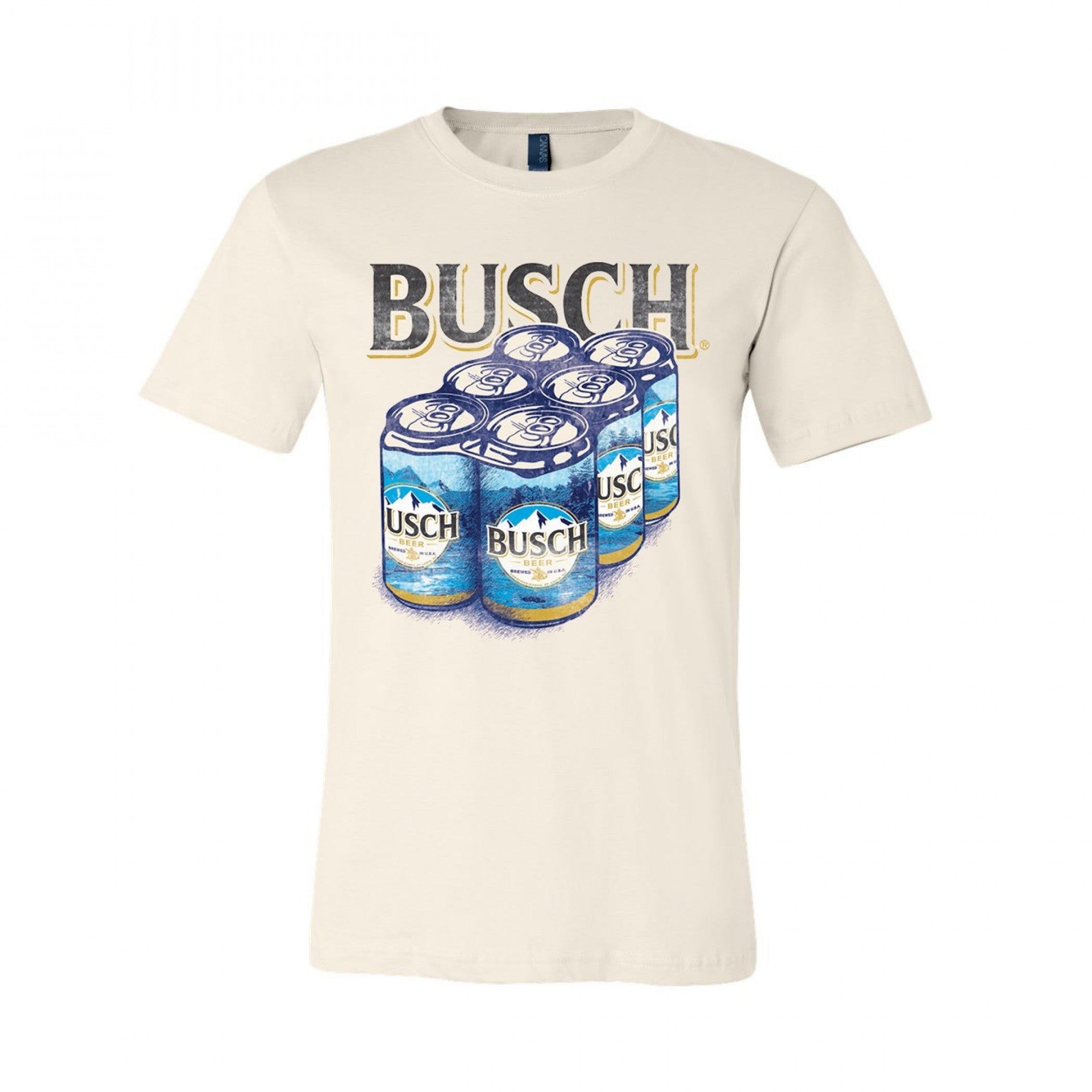 title:Busch Six Pack Logo T-Shirt;color:White