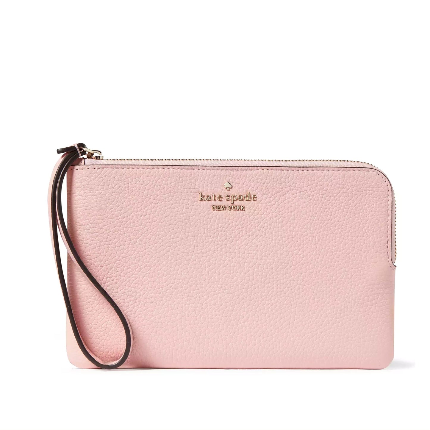 Kate Spade Leila Medium Pebbled Leather L-Zip Wristlet