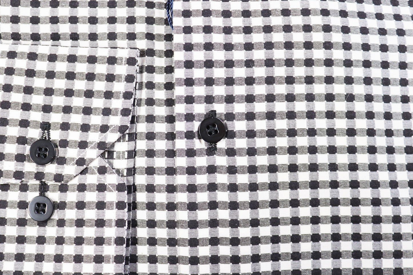 Black and White Gingham Bubble Pattern