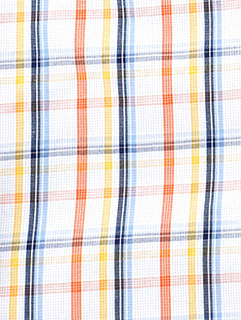 Light Blue with Orange, Yellow and Navy Plaid