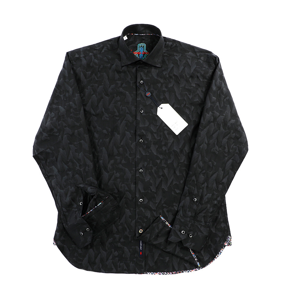 Black Jacquard with Decorative Detailing