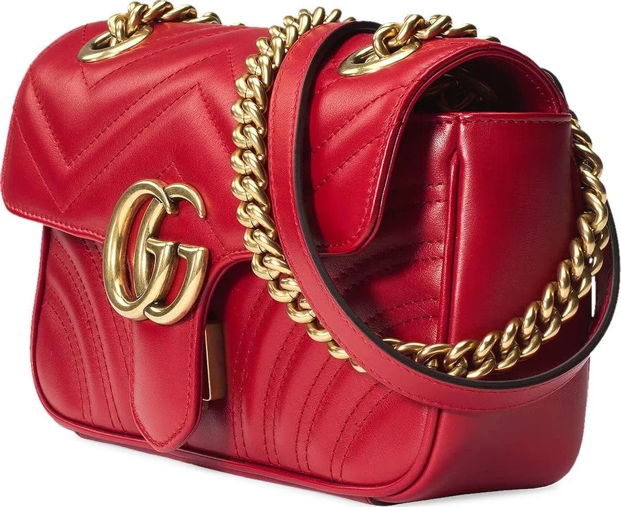 Gucci GG Marmont mini shoulder bag Red