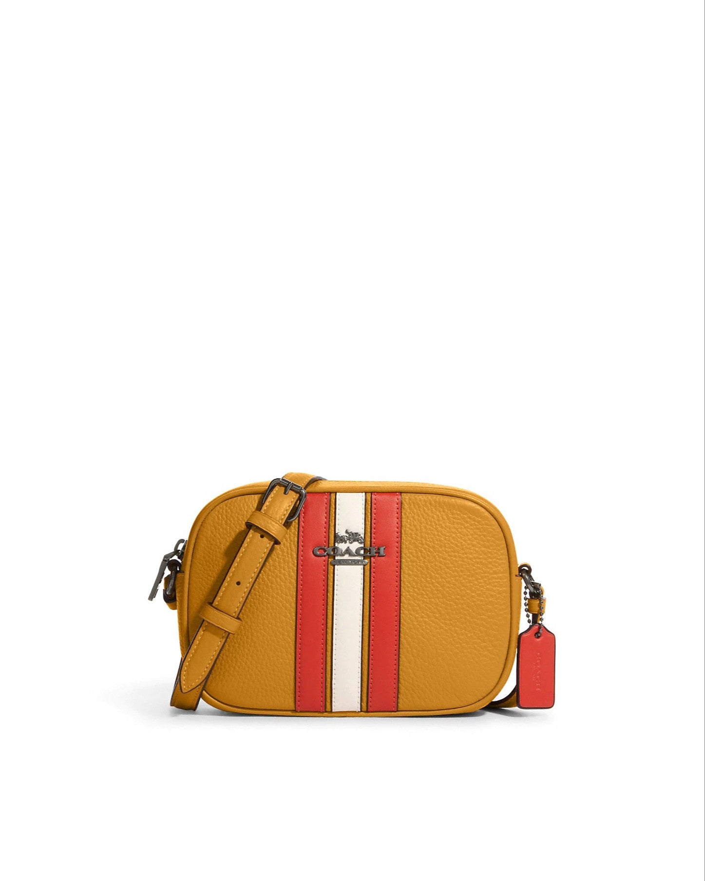 Coach Mini Jamie Camera Bag With Varsity Stripe Ruumur