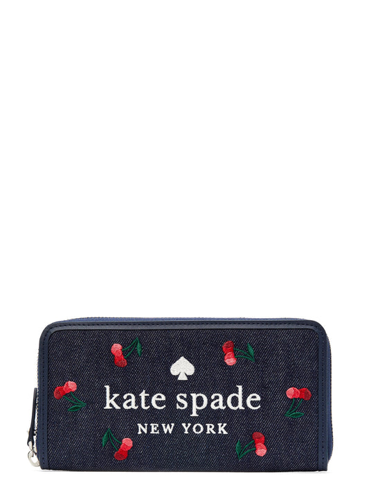 Kate Spade Ella Large Cherry Continental Wallet