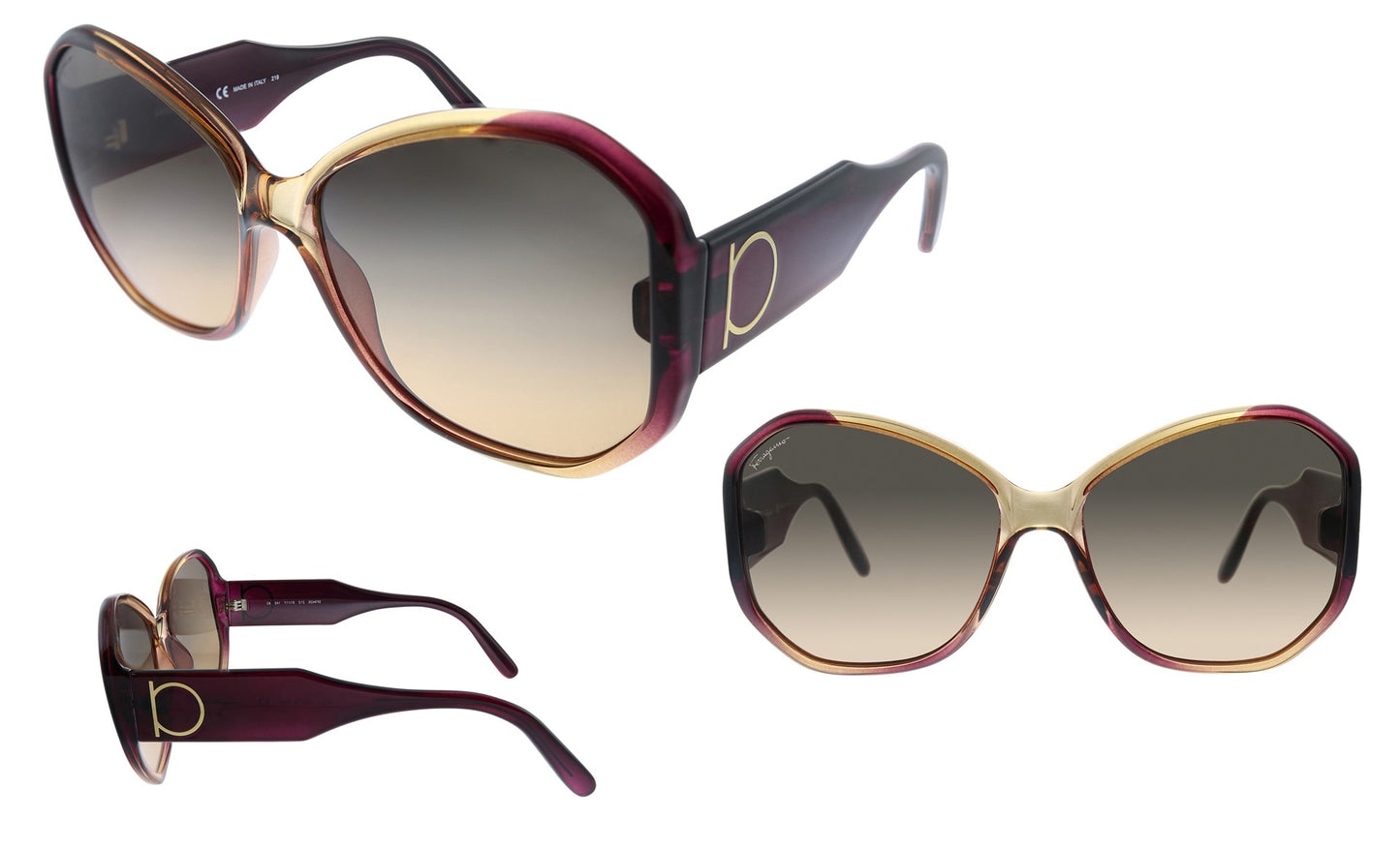 Salvatore Ferragamo Women Burgundy Sunglasses SF_942S_212_61mm