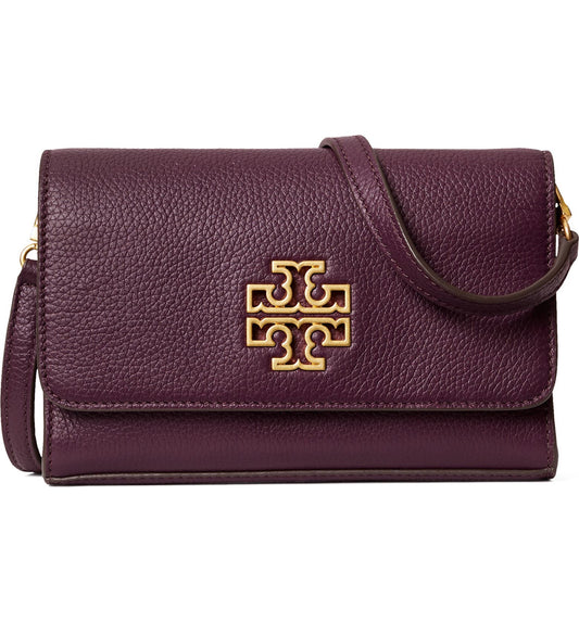 title:Tory Burch New Plum Britten Combo Crossbody;color:New Plum