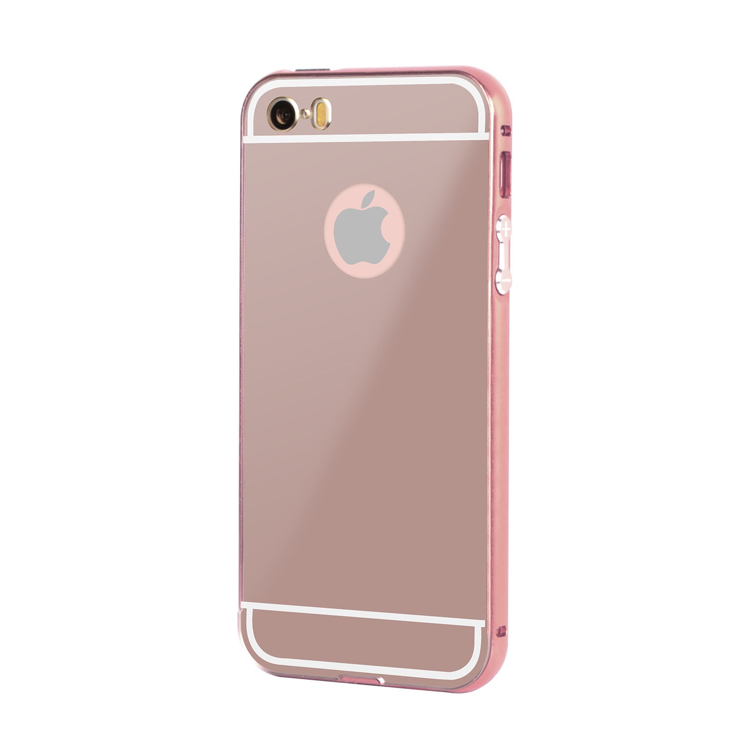 title:Slim Shock-resistant Mirror Case For iPhone 5/5s;color:Rose Gold