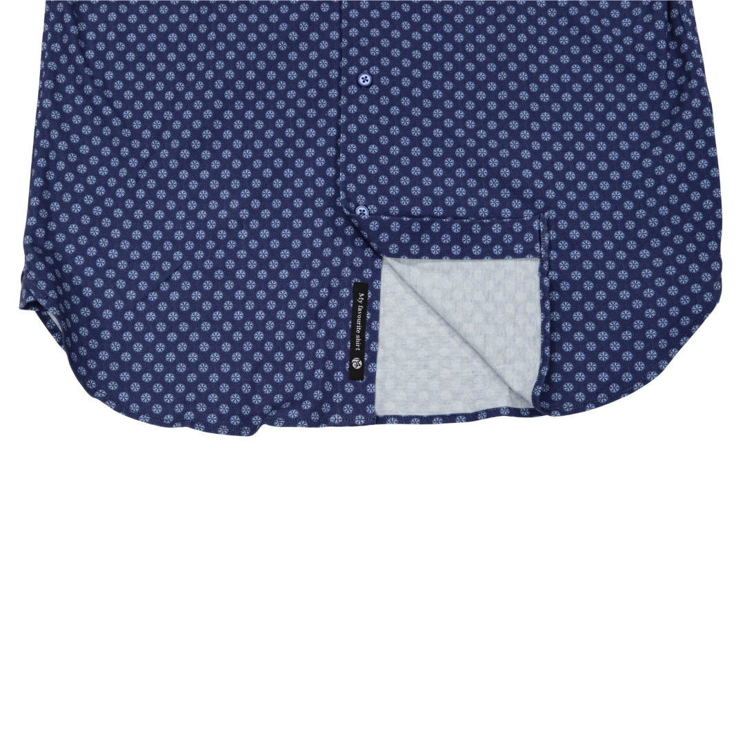 Max Colton James Shirt in Navy Dot