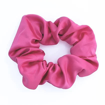 title:Satin Scrunchies, 5 Pack;color:Jewel Tone