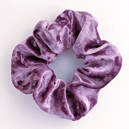 title:Velvet Scrunchies, 4 Pack;color:Dark Color Pallet