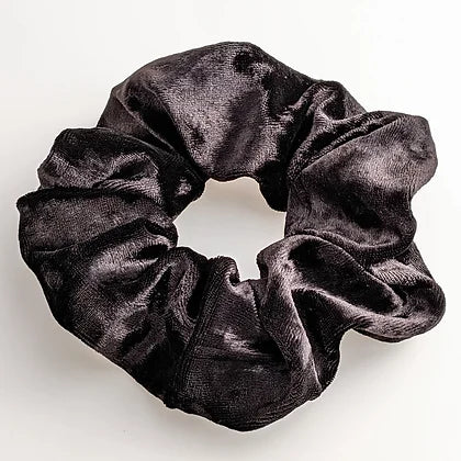 title:Velvet Scrunchies, 4 Pack;color:Dark Color Pallet