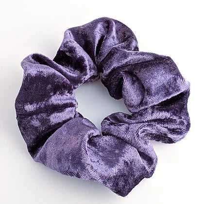 title:Velvet Scrunchies, 4 Pack;color:Dark Color Pallet