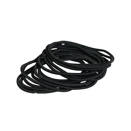 title:Thick Black No Metal Elastics, 4Mm, 32 Pack;color:Black