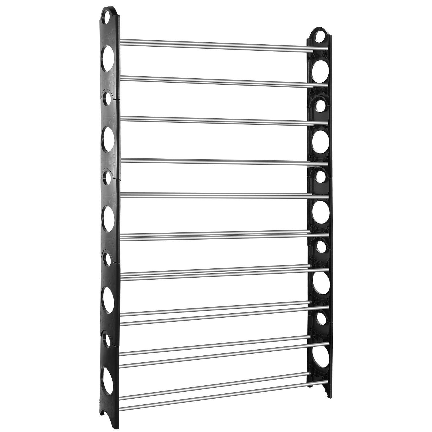 title:50-Pair Shoe Rack Storage Organizer 10-Tier Portable Wardrobe Tower Stackable Adjustable Shelf for Closet Cabinet Entryway;color:not applicable