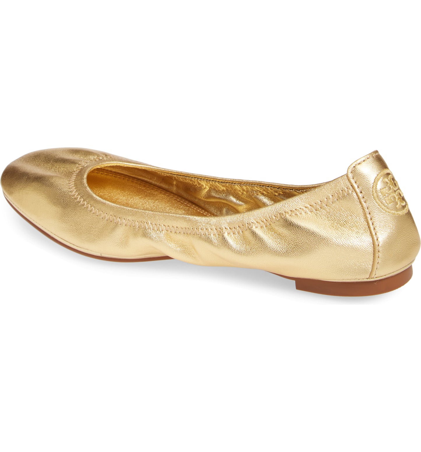 Tory Burch Eddie Metallic Ballet Flat