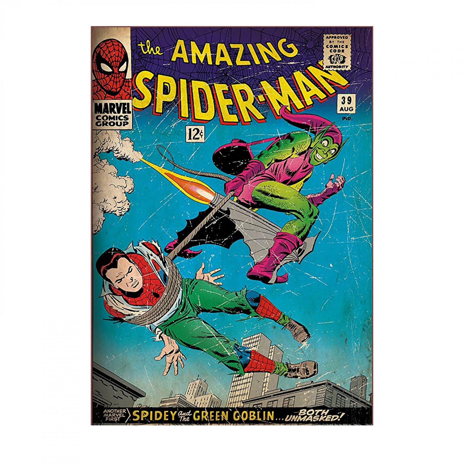 title:Spiderman #39 Cover Fathead Vinyl Wall Decals;color:Multi-Color