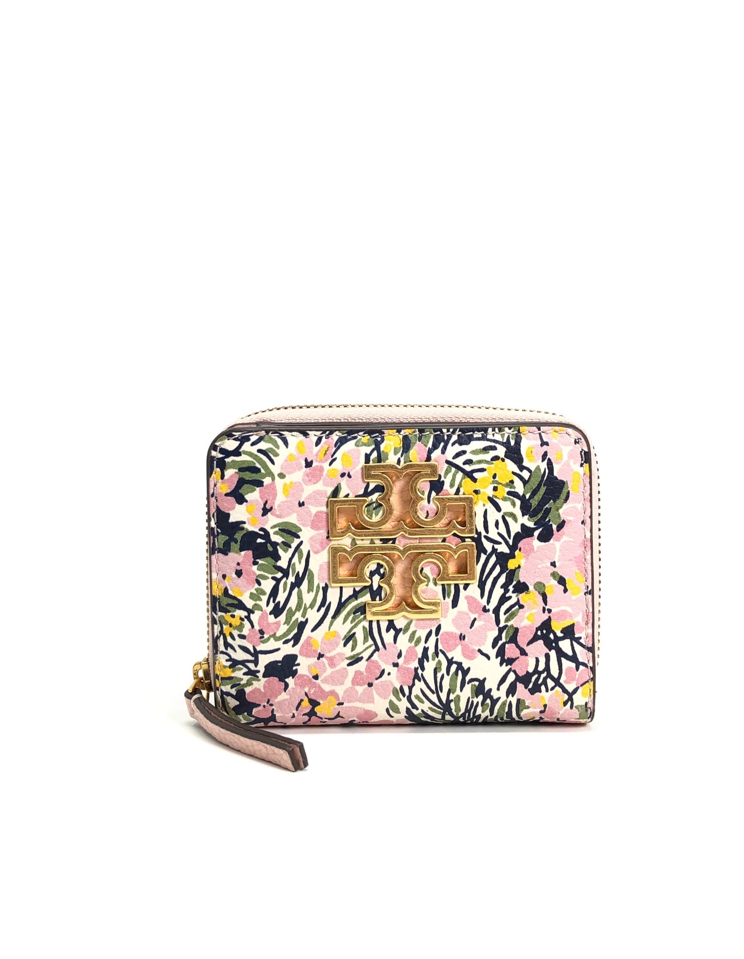 title:Tory Burch Flower Field Britten Mini Wallet;color:Flower Field