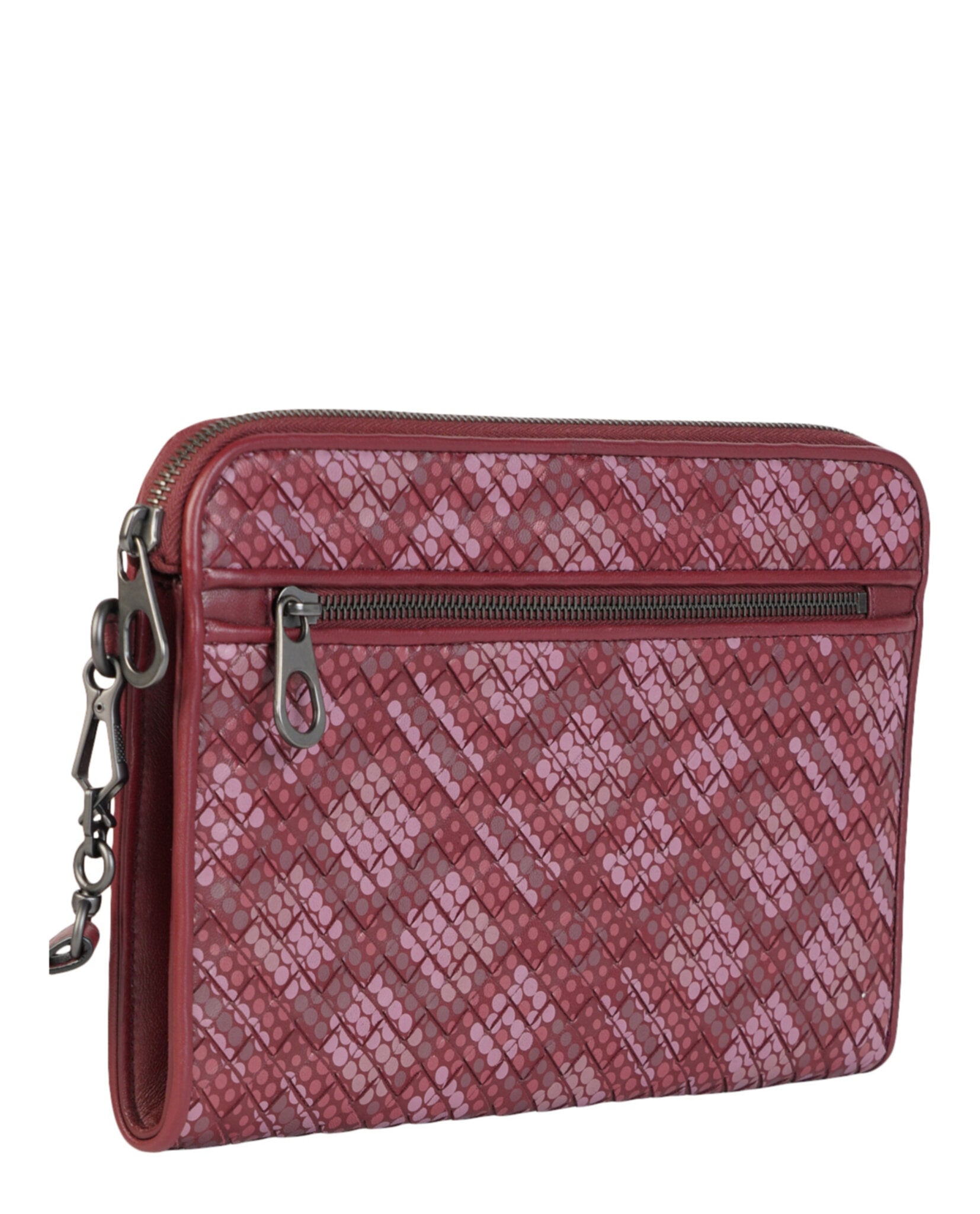 title:Bottega Veneta Intrecciato Woven Wristlet;color:Multi