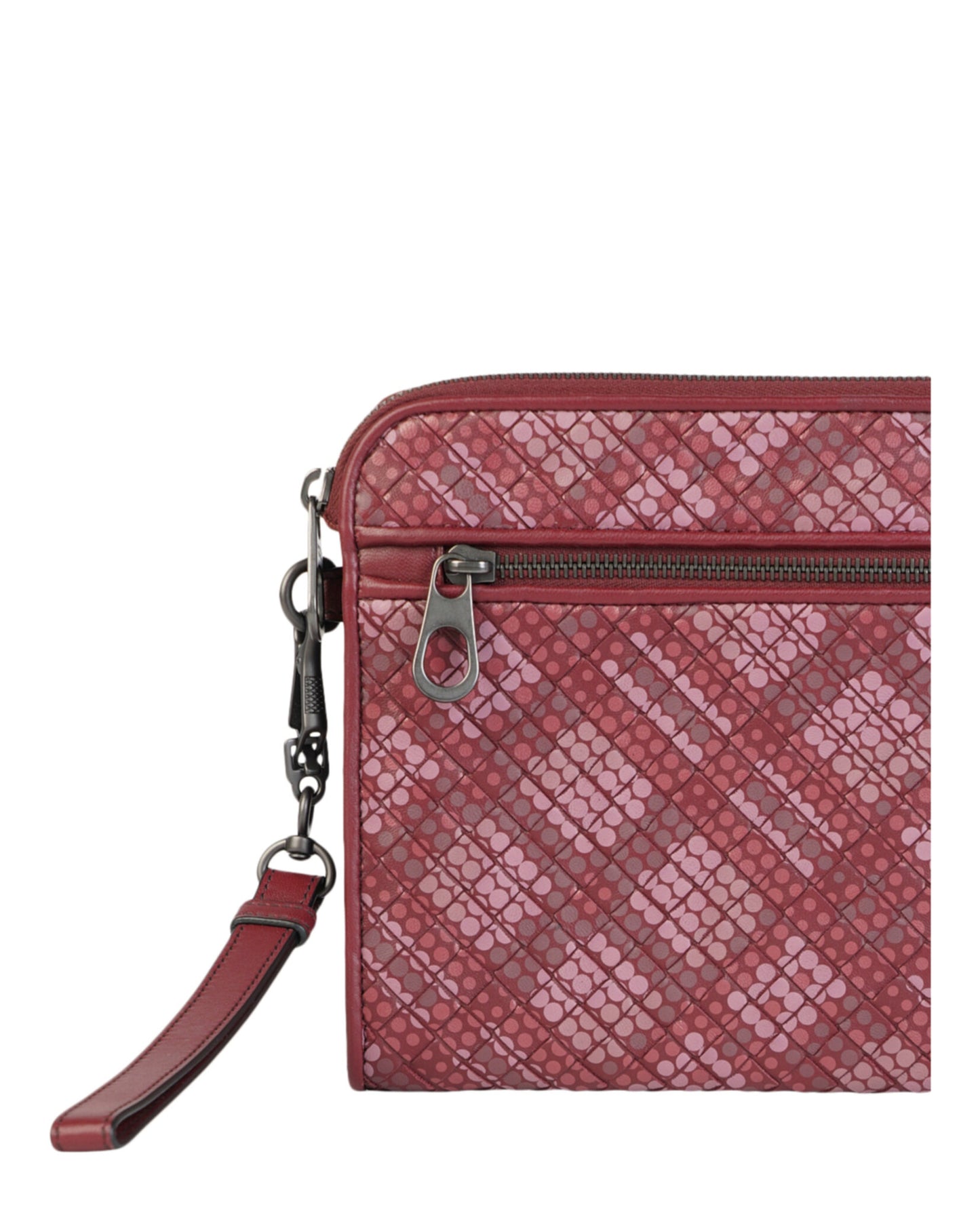 title:Bottega Veneta Intrecciato Woven Wristlet;color:Multi