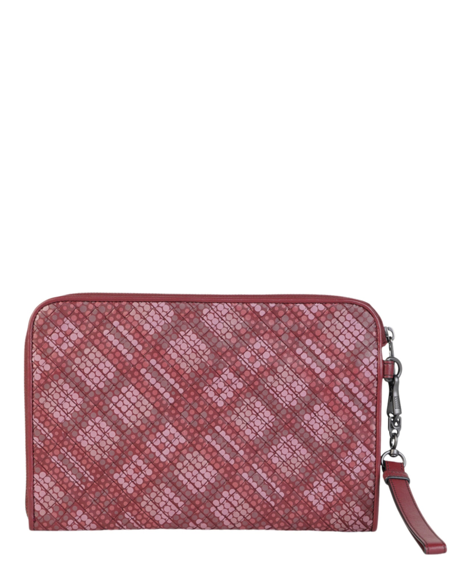 title:Bottega Veneta Intrecciato Woven Wristlet;color:Multi