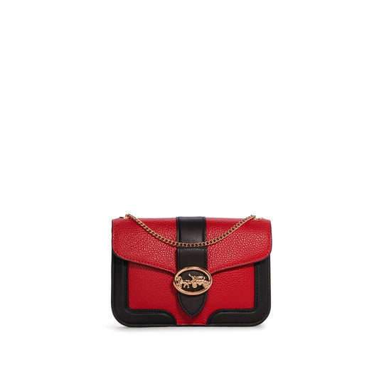 title:Coach Women's Georgie Crossbody In Colorblock;color:Bright Poppy Multi