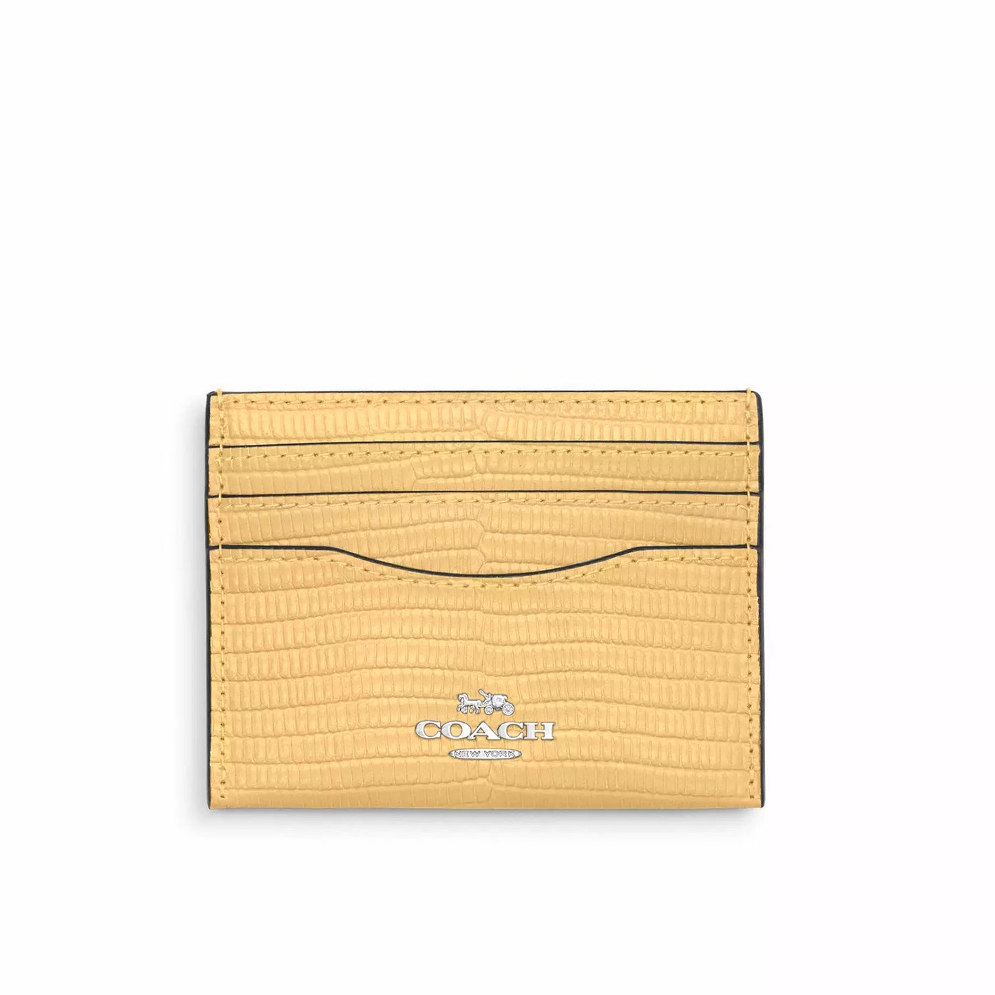 title:Coach Women's Slim Id Card Case;color:Hay