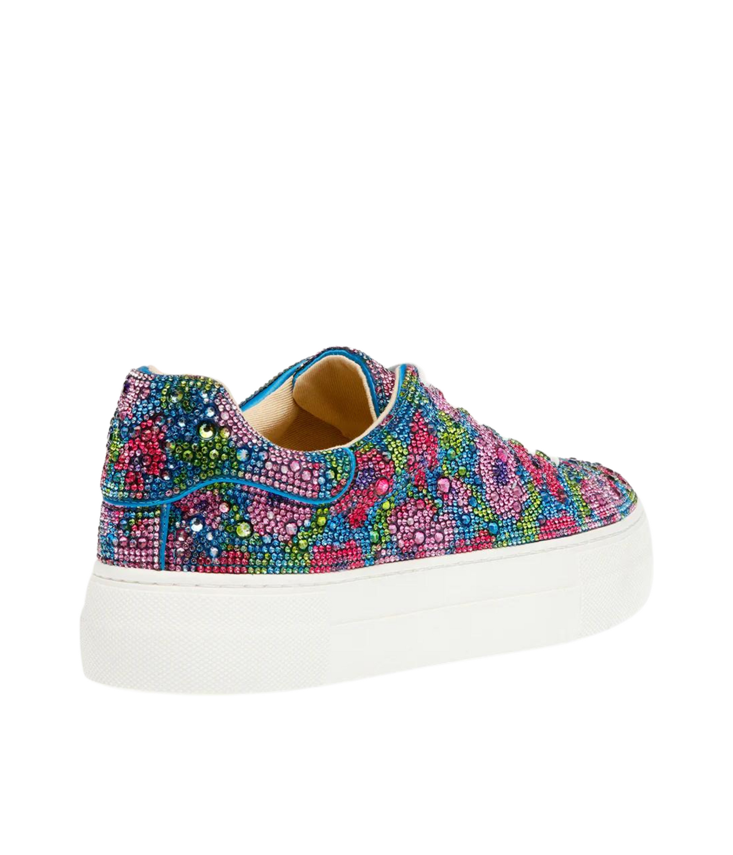 Sidny Rhinestone Sneakers in Blue Multi