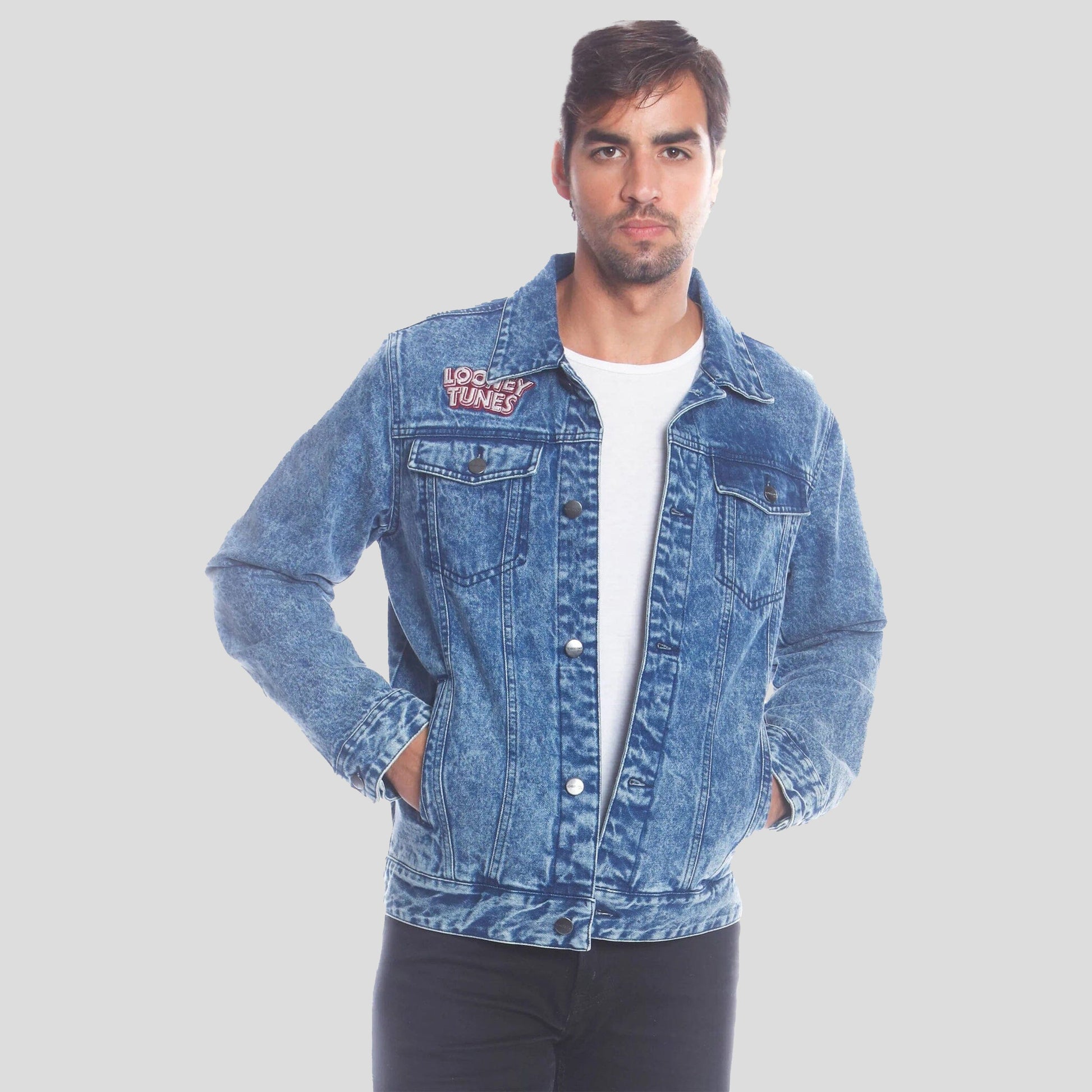 Men's Denim Looney Tunes Bugs Placement Jacket - FINAL SALE Men's Jacket Members Only 