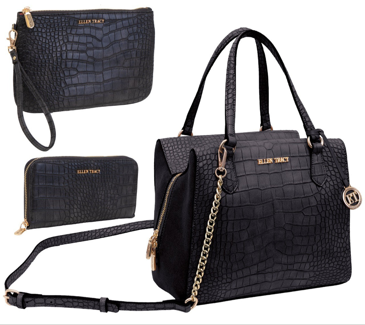 Ellen Tracy deals double handle satchel from the Horsebet collection