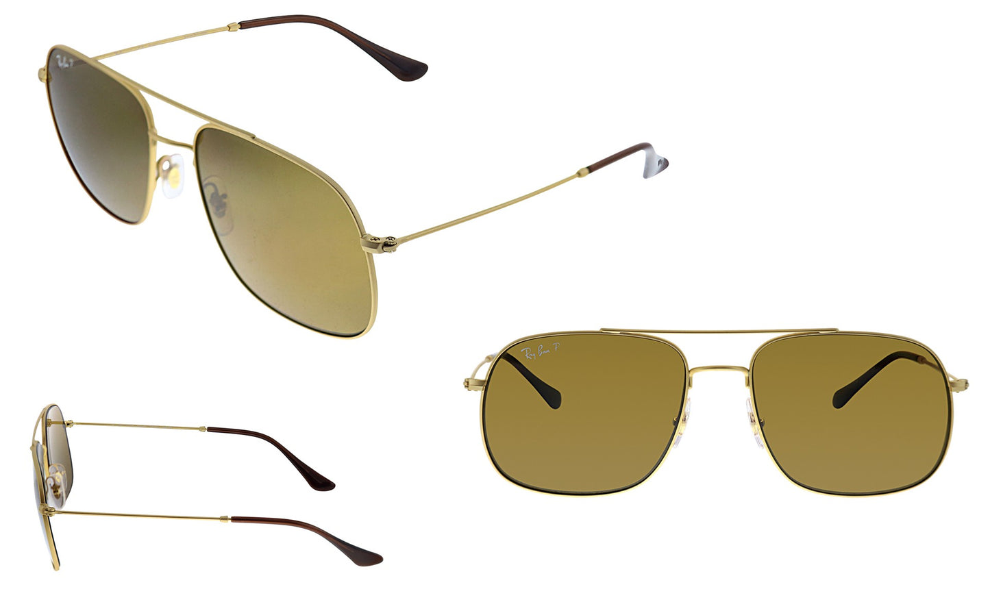 Ray-Ban Unisex Gold Sunglasses RB_3595_901383_59mm