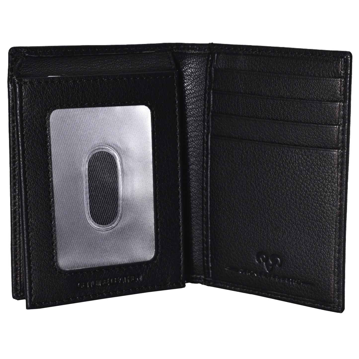 Jack Abrahams Bi-Fold RFID Wallet With Flip ID Window Pocket