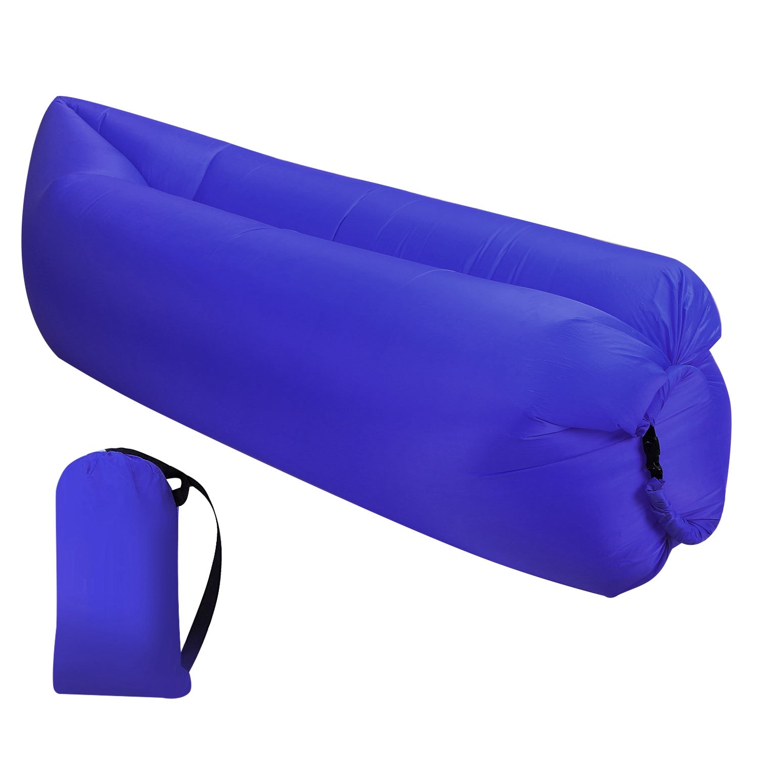 title:Inflatable Lounger Air Sofa Lazy Bed Sofa w/ Portable Organizing Bag Water-Resistant Anti-Leaking for Backyard Lakeside Beach Traveling Camping Picnic;color:Royal Blue