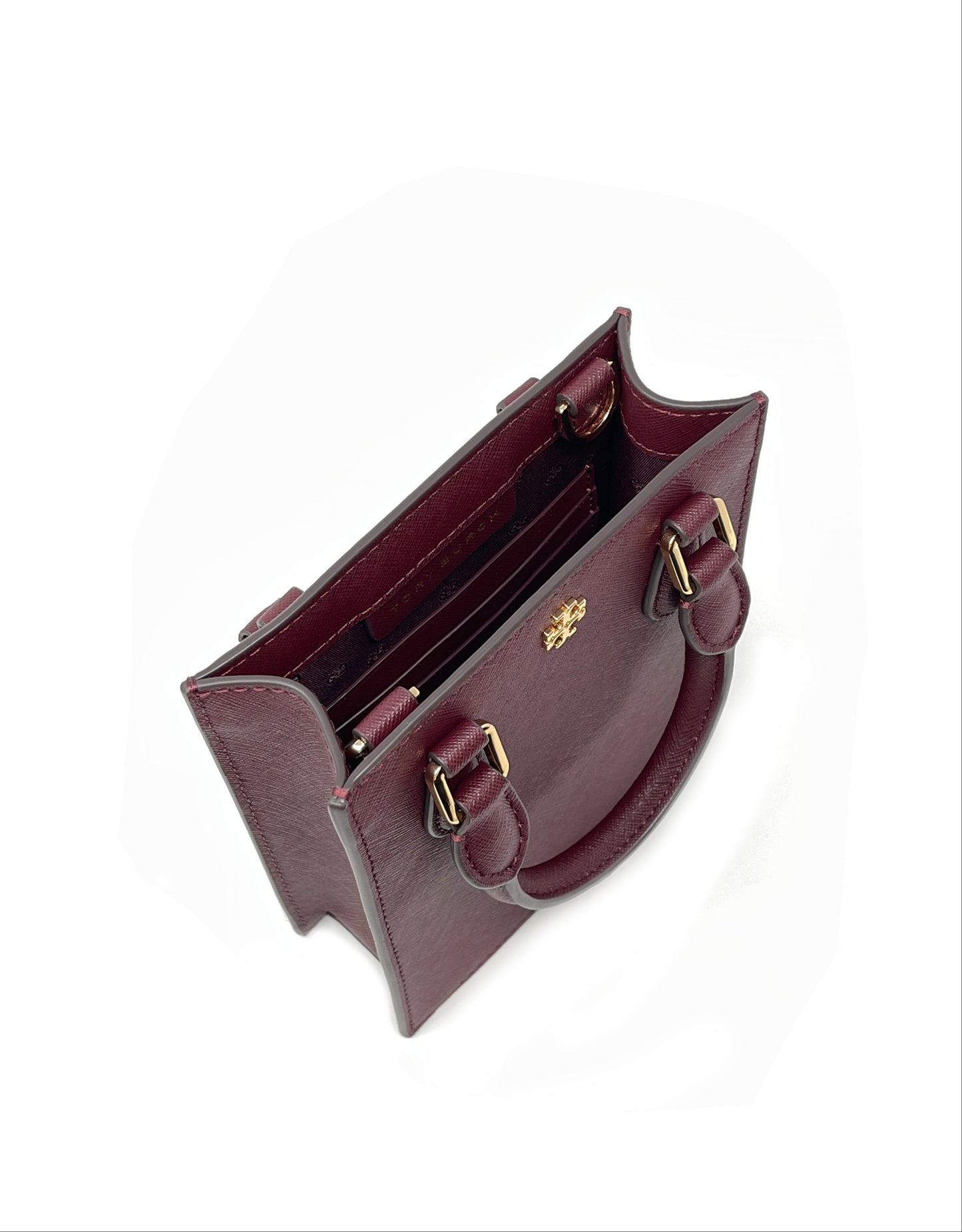 Tory Burch Claret Emerson Mini Shopper Tote